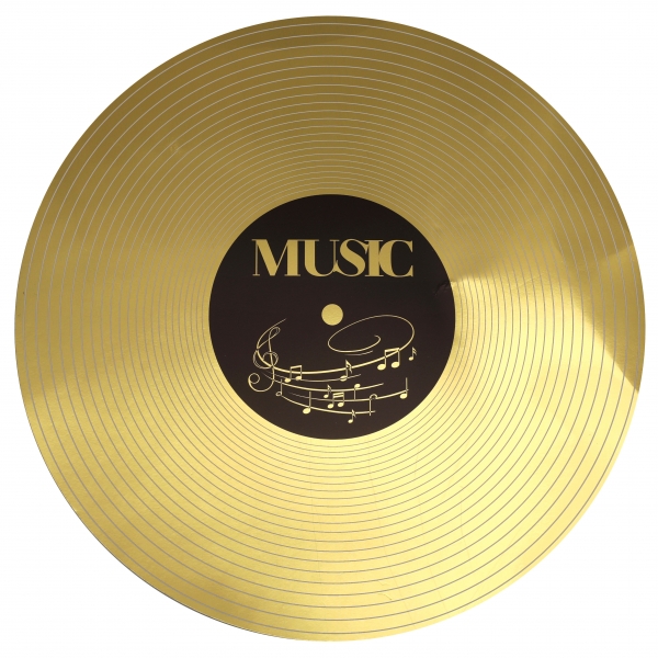 Σουπλά Τραπεζιού Χρυσός Δίσκος Μουσικής (6 τεμ)