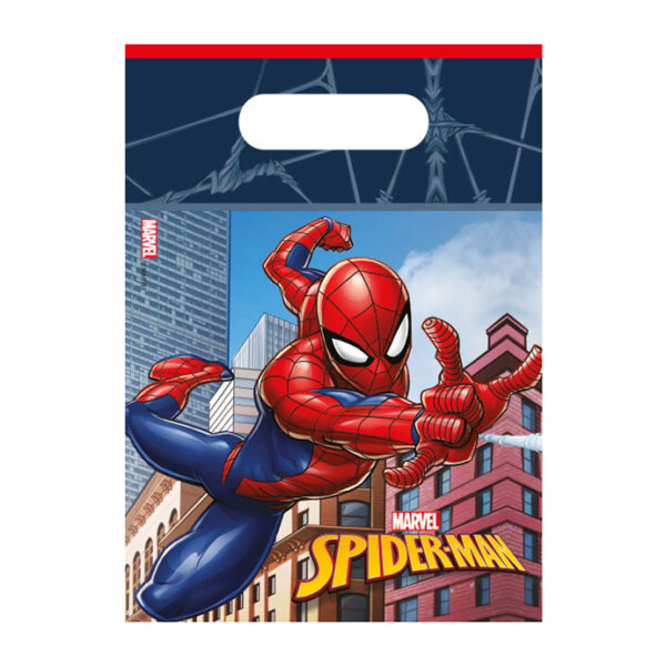 Τσαντάκια για δωράκια Spiderman Crime Fighter (6 τεμ)