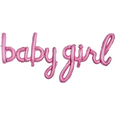 Μπαλόνι ροζ φράση 'baby girl'