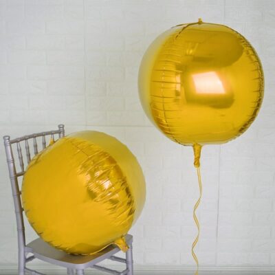 Μπαλόνι χρυσή 4D σφαίρα