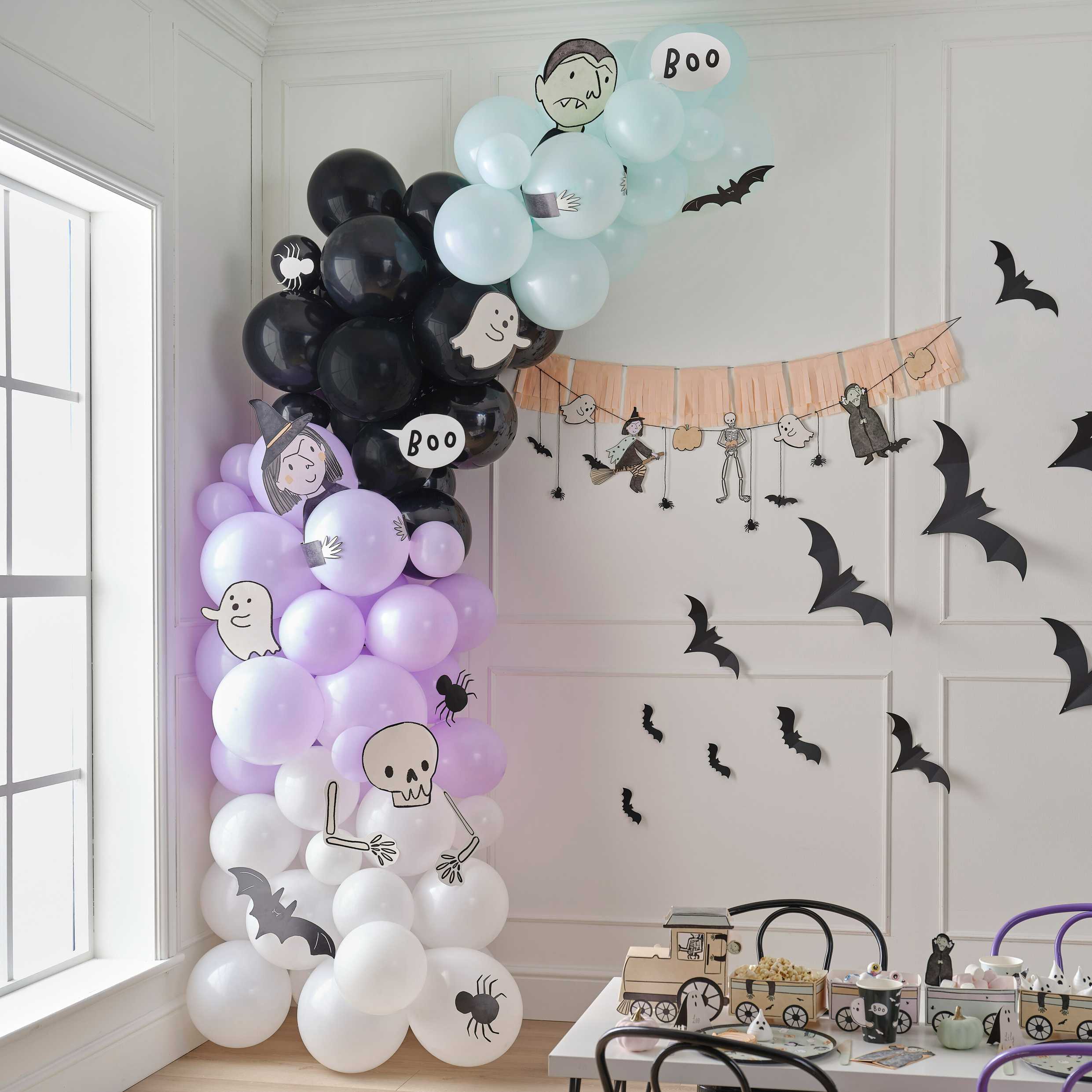 DIY Γιρλάντα με Μπαλόνια Halloween Characters (114 τεμ)