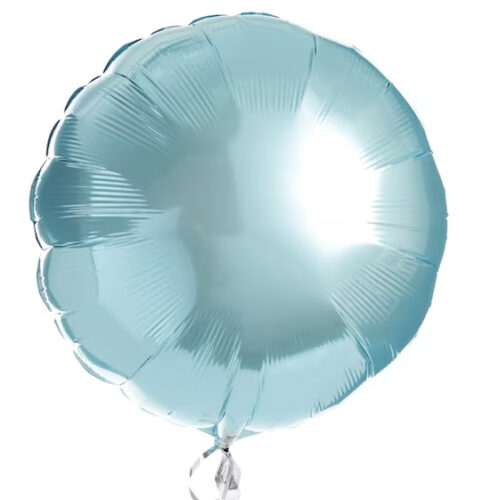 18" Μπαλόνι Γαλάζιο περλέ Στρογγυλό