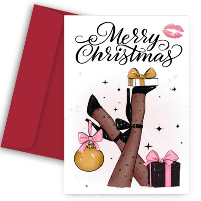 Χριστουγεννιάτικη Κάρτα - Merry girly Christmas