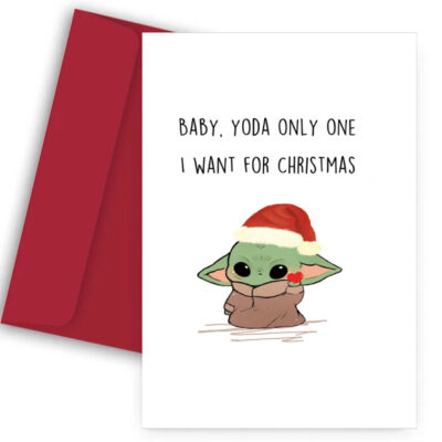 Χριστουγεννιάτικη Κάρτα Yoda One