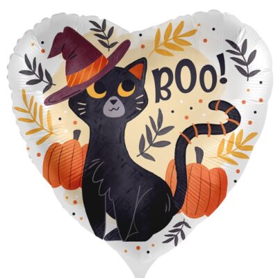 18" Μπαλόνι καρδιά Γάτα Halloween