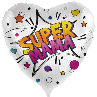 18'' Μπαλόνι καρδιά Super Mama