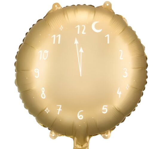 18" Μπαλόνι Χρυσό Ρολόι