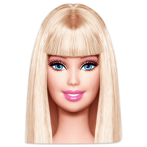 Ξύλινη διακοσμητική φιγούρα Barbie