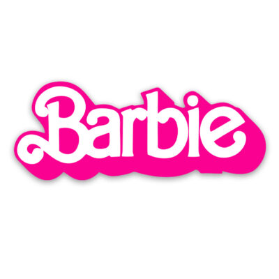Ξύλινη διακοσμητική φιγούρα Barbie logo