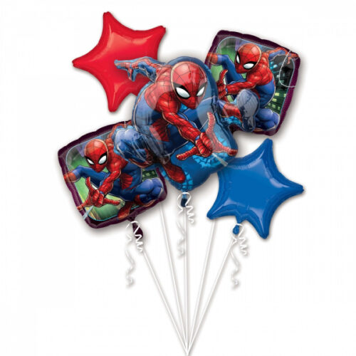 Μπουκέτο Μπαλονιών Spiderman (5 τεμ)