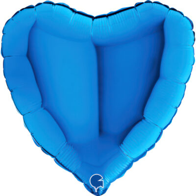 18" Μπαλόνι Καρδιά Μπλε