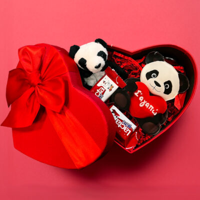 Δώρο για Ζευγάρι - Αρκουδάκι Panda Σ' αγαπώ