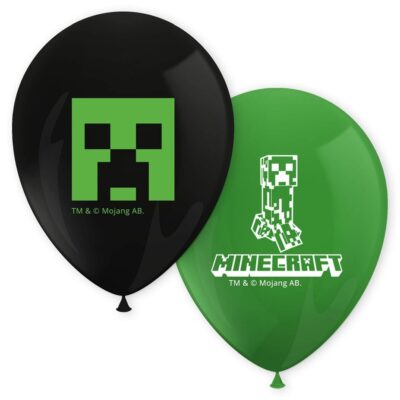 Λάτεξ μπαλόνια Minecraft (8 τεμ)