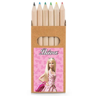 Ξυλομπογιές Barbie σε κουτάκι κραφτ