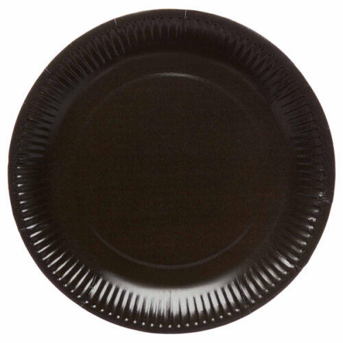 Πιάτα πάρτυ μαύρα Charcoal (8 τεμ)