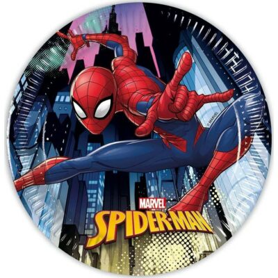 Πιάτα πάρτυ Spiderman Team Up (8 τεμ)