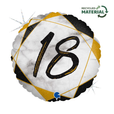 18" Μπαλόνι 18th Birthday Marble