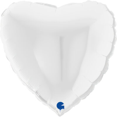 Μπαλόνι λευκή καρδιά 22"