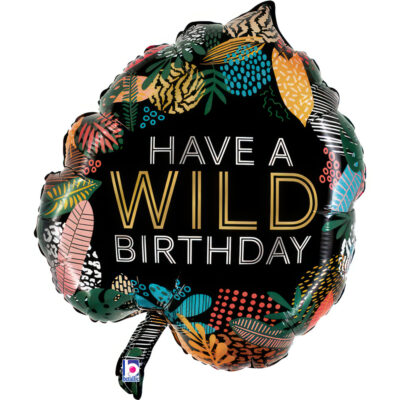 24" Μπαλόνι Τροπικό Φύλλο Wild Birthday