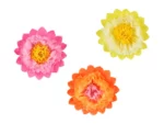 Διακοσμητικά Λουλούδια πολύχρωμα (3 τεμ)