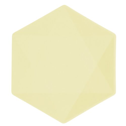 Πιάτα Vert Décor κίτρινο εξάγωνο (6 τεμ)