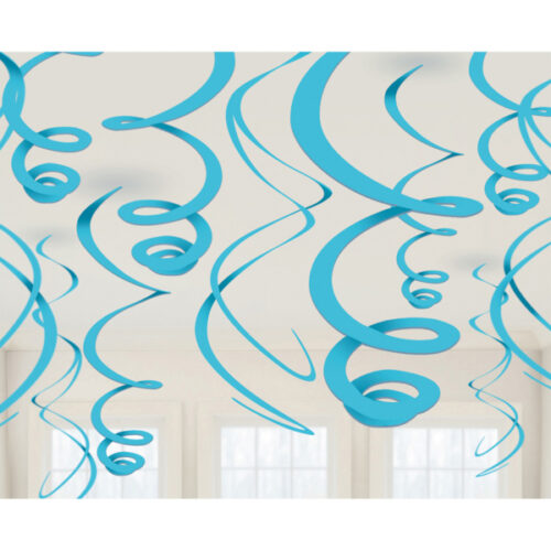Swirl Διακοσμητικά Oροφής Μπλε Καραϊβικής (12 τεμ)