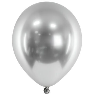 Platinum Ασημί glossy Latex μπαλόνια