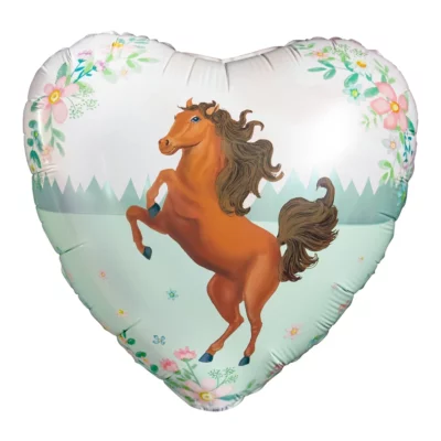 18" Μπαλόνι Καρδιά Άλογο φλοράλ STREET
