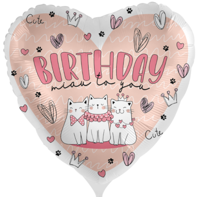 18'' Μπαλόνι Καρδιά Kitty Birthday