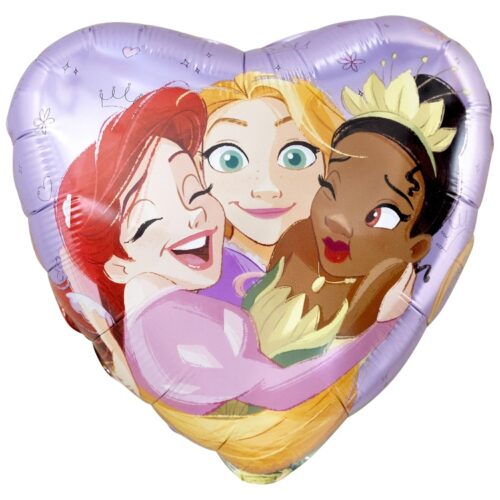 18'' Μπαλόνι λιλά Καρδιά - Πριγκίπισσες Disney