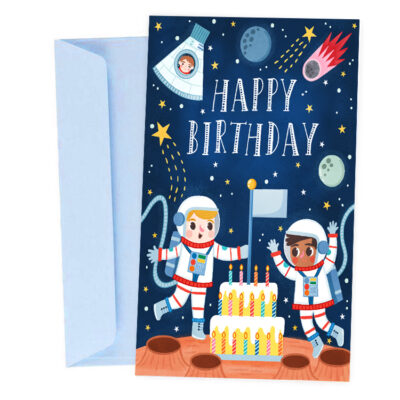 Ευχετήρια Κάρτα Γενεθλίων Αστροναύτες