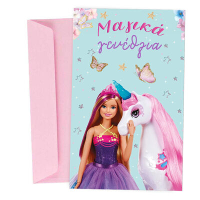Ευχετήρια Κάρτα Γενεθλίων Barbie Μονόκερος