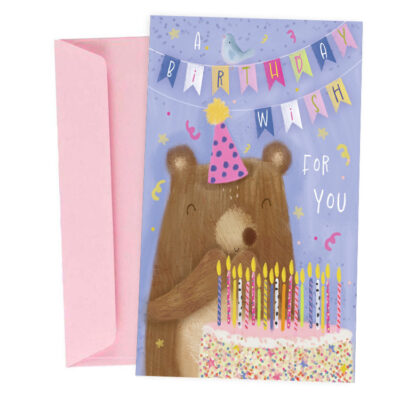 Ευχετήρια Κάρτα Γενεθλίων Bearthday Wish