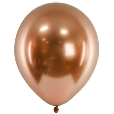 Rosegold glossy Latex μπαλόνια