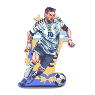 Ξύλινη διακοσμητική φιγούρα Messi
