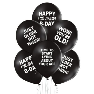 Λάτεξ μπαλόνια Grumpy Birthday (6 τεμ)
