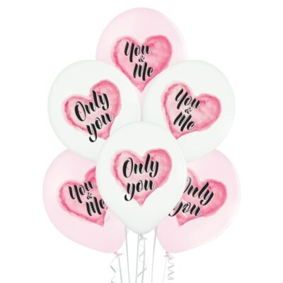 Λάτεξ μπαλόνια Only You (6 τεμ)