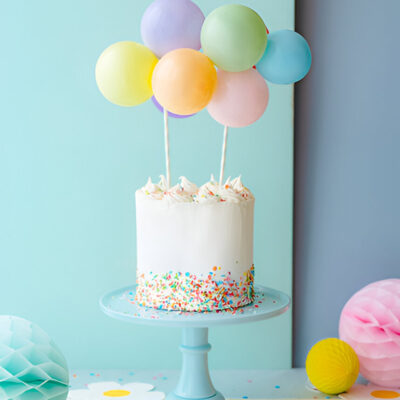 Topper τούρτας Μπαλόνια Rainbow