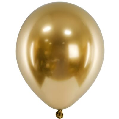 18" Glossy Χρυσά Latex μπαλόνια (10 τεμ)