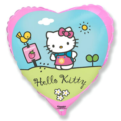 18" Μπαλόνι Kαρδιά Hello Kitty Κήπος