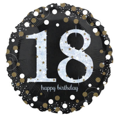 18" Μπαλόνι 18th Happy Birthday holographic