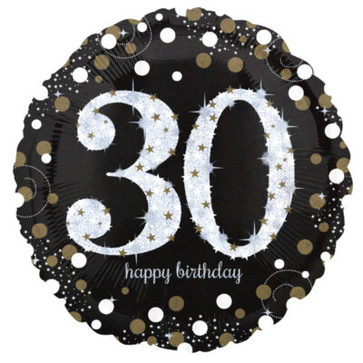 18" Μπαλόνι 30th Happy Birthday holographic