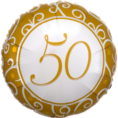 18" Μπαλόνι 50th Birthday χρυσό
