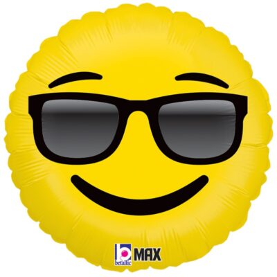18" Μπαλόνι Emoji με γυαλιά