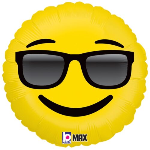 18" Μπαλόνι Emoji με γυαλιά