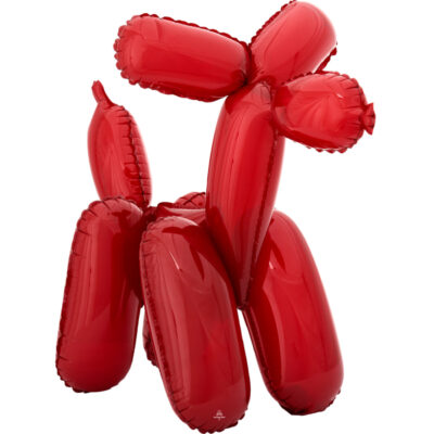 19" Μπαλόνι κόκκινο Σκυλάκι κατασκευής
