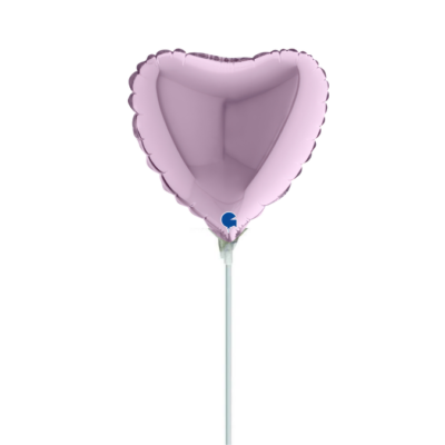 10" Mini Shape Μπαλόνι Λιλά Καρδιά