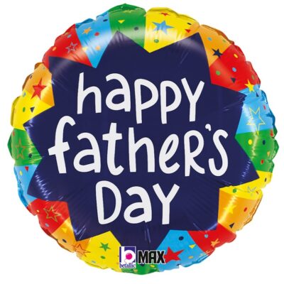 18'' Μπαλόνι Πολύχρωμο "Happy Father's Day"