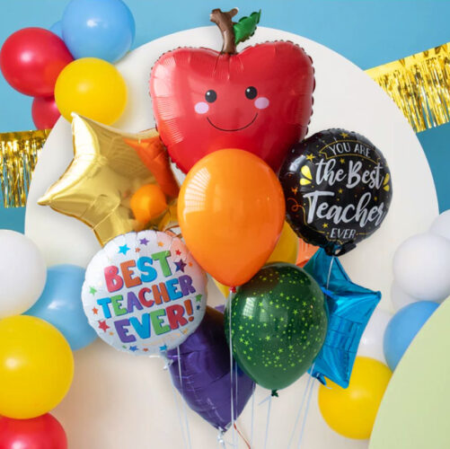 Μπαλόνια δώρα για τον δάσκαλο