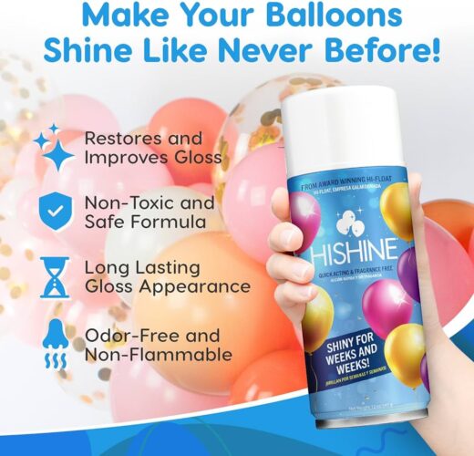 Γυαλιστικό Σπρέι για μπαλόνια HI-SHINE 355ml